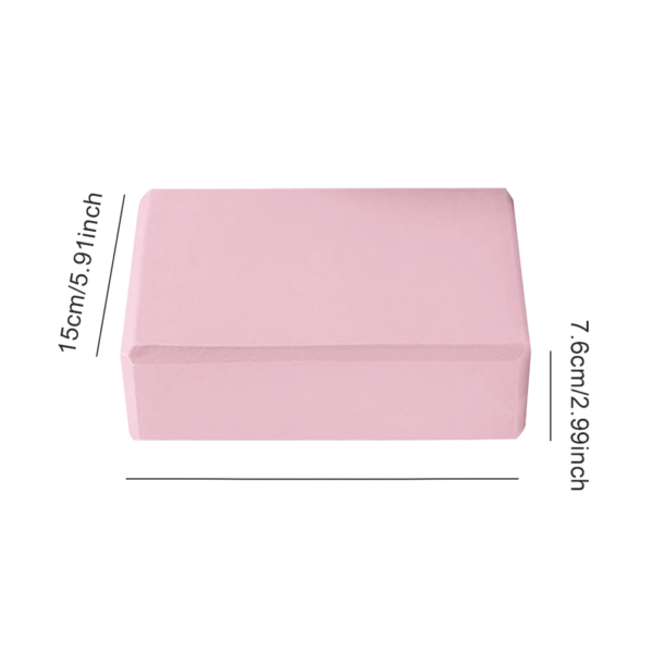 Brique yoga en liege - fleur de rose